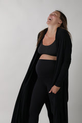 GOLDIE || LONG SLEEVE LOUNGEWEAR MATERNITY ROBE