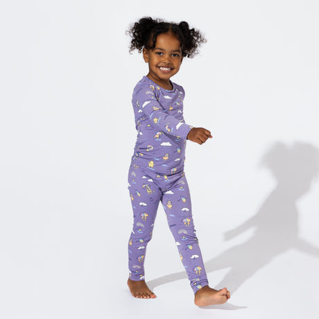 Rainbow Bear Bamboo Kids Pajamas - HoneyBug 