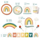 Little Rainbow - Birthday Party Supplies in a Box - HoneyBug 