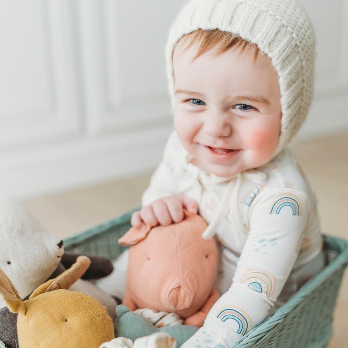 Rainbows Bamboo Convertible Footie - HoneyBug 