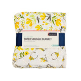 Royal Garden + Floral Alphabet Oh So Soft Muslin Super Snuggle Blanket - HoneyBug 