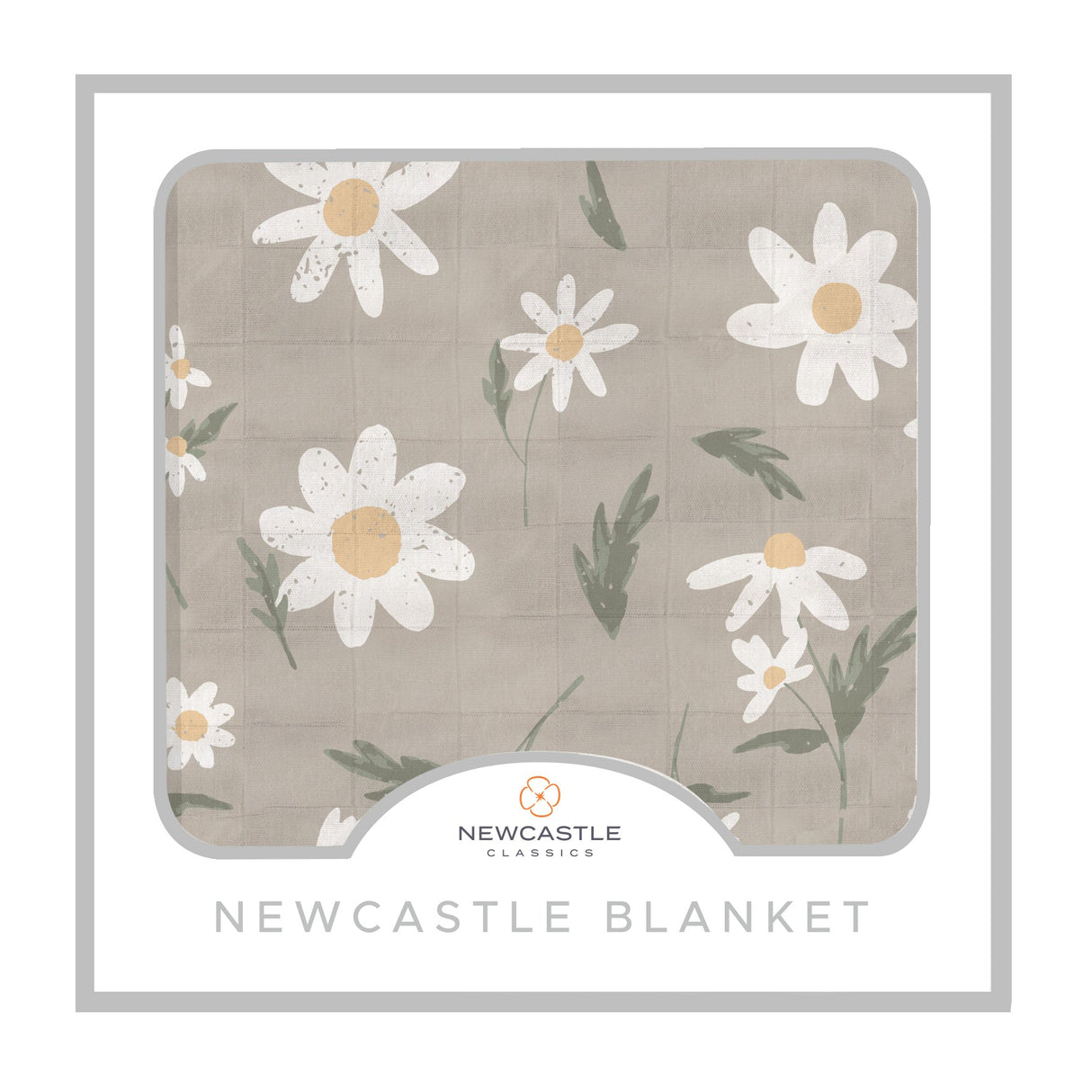 White Daisy Bamboo Newcastle Blanket