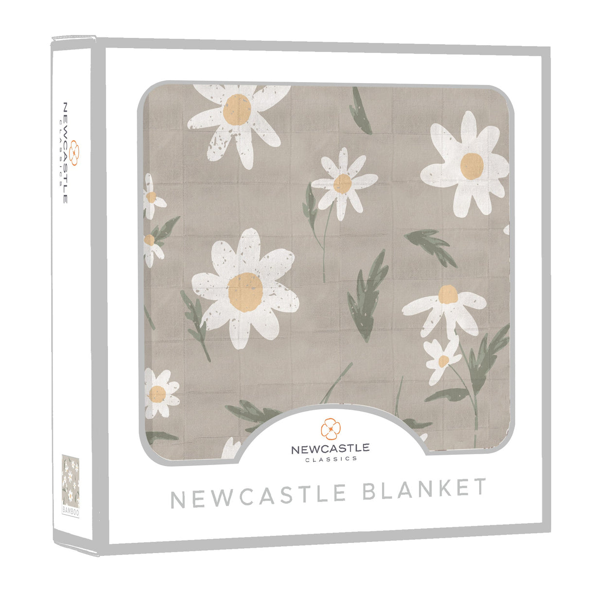 White Daisy Bamboo Newcastle Blanket