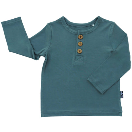 HENLEY LONG SLEEVE- Slate - HoneyBug 