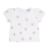 Pink Stars Print Diaper Cover Set