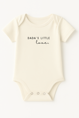 Dada's Little Love Organic Cotton Baby Bodysuit Short Sleeve - HoneyBug 