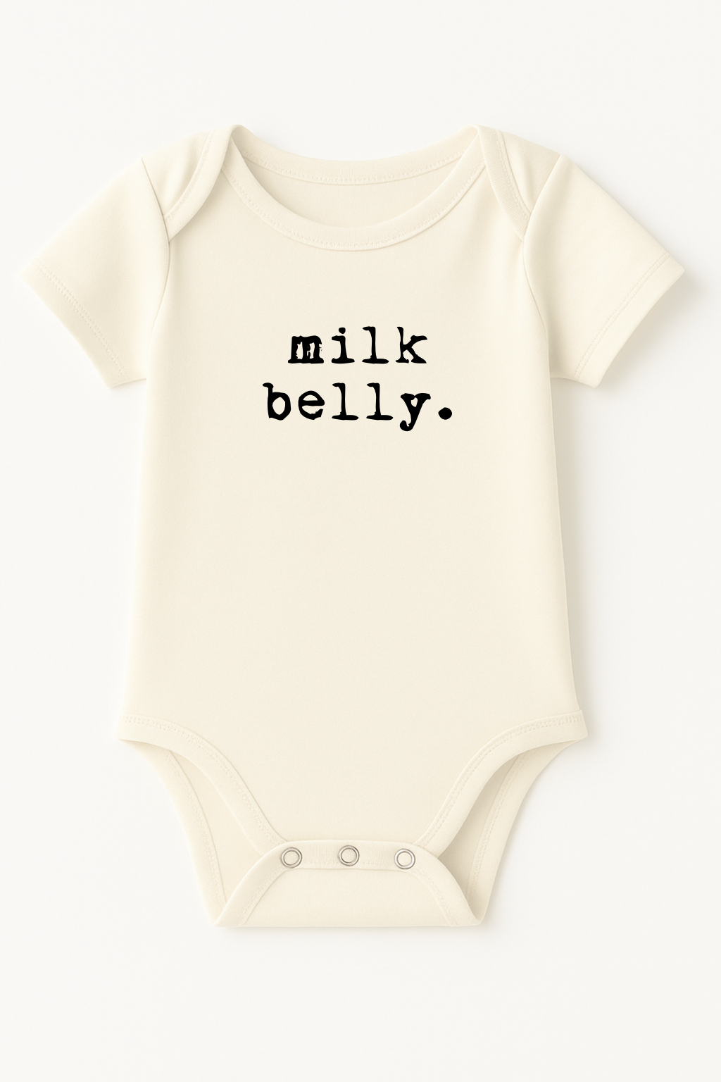 Milk Belly Organic Cotton Baby Bodysuit Short Sleeve - HoneyBug 