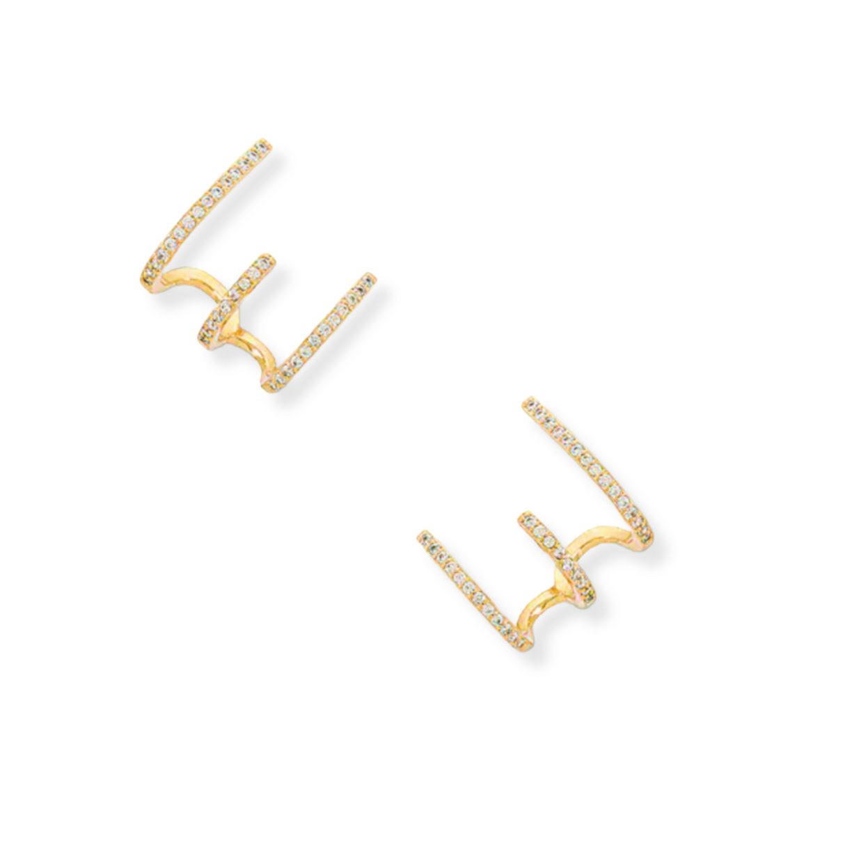 Cubic Zirconia Climber Earring - HoneyBug 