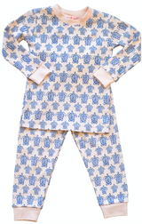 Pink Sea Turtle Pajama Set - HoneyBug 