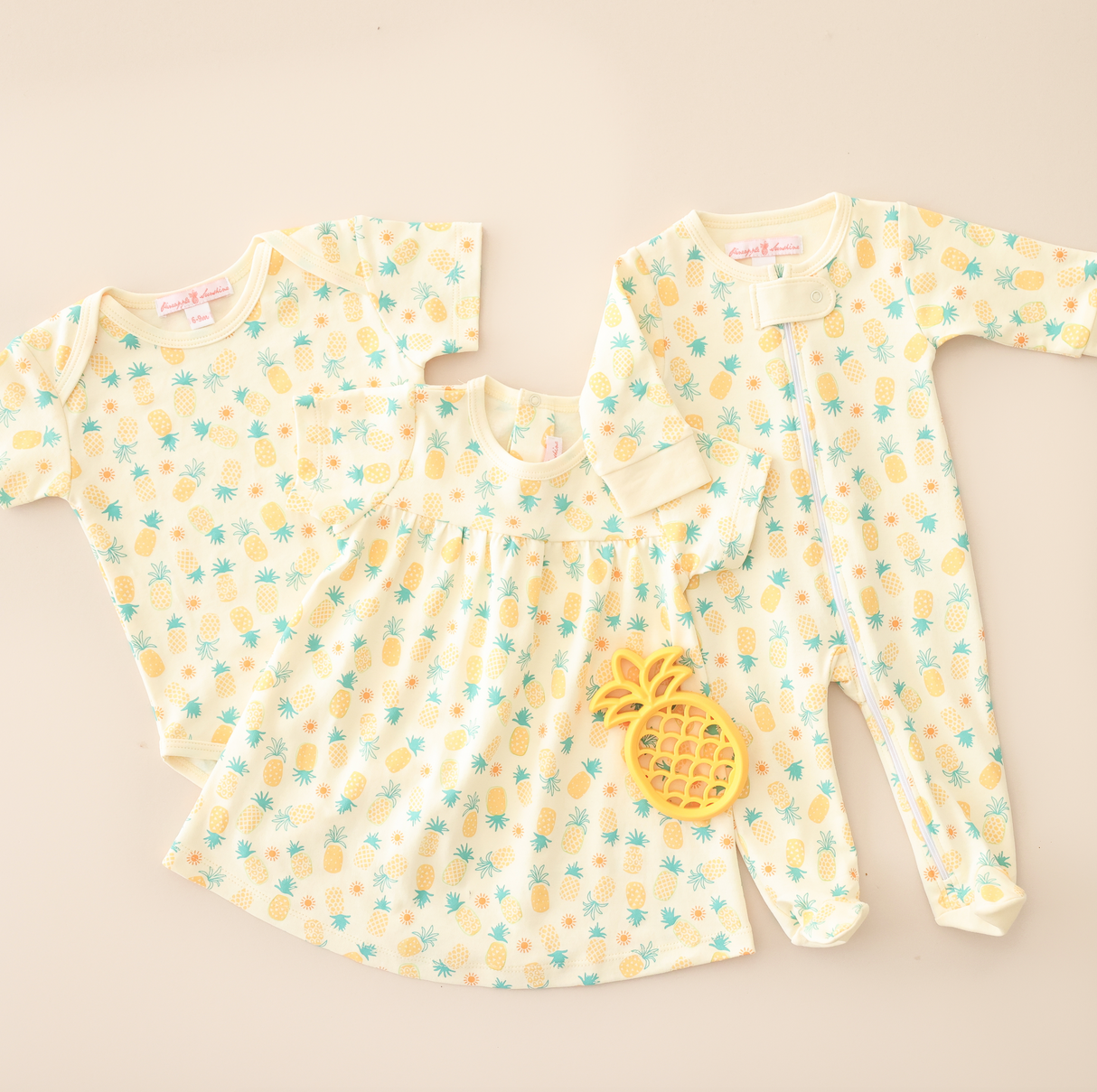 Pineapple Print Onesie