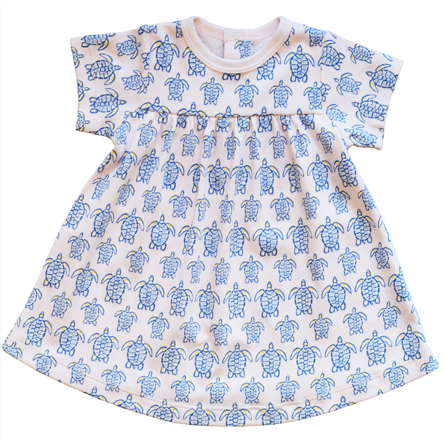 Pink Sea Turtle Swing Dress - HoneyBug 