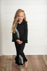 Black Rainbow Hooded Set - HoneyBug 