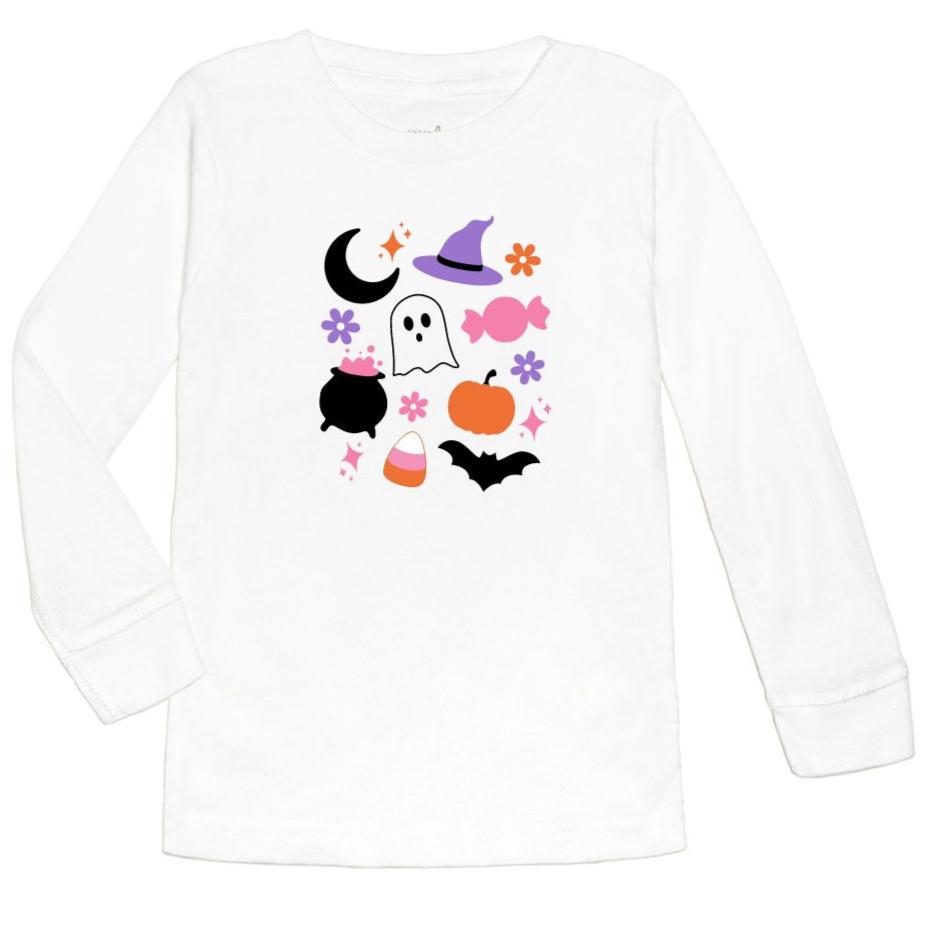 Halloween Fun Long Sleeve Shirt - White