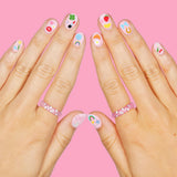 Cute Girl Nail Stickers - 604 Adhesive Nail Stickers