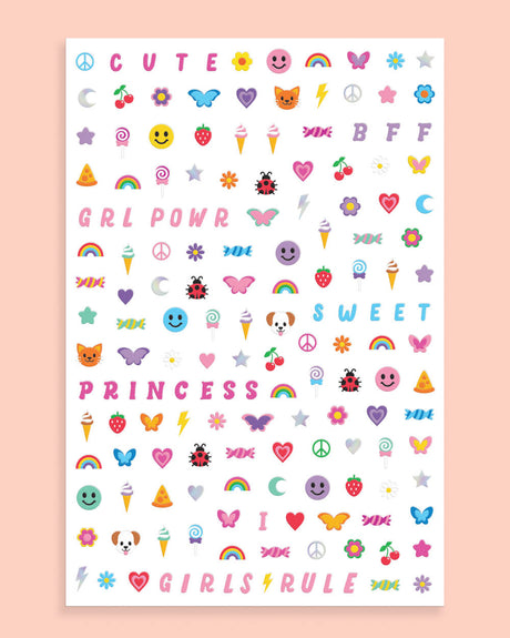 GRL PWR Nail Stickers - 816 Nail Stickers