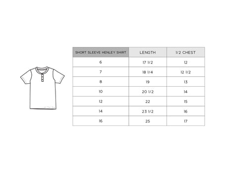 Short Sleeve Henley Shirt