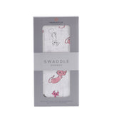 Playful Kitty Bamboo Muslin Swaddle - HoneyBug 