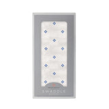 Periwinkle Diamond Polka Dot Swaddle - HoneyBug 