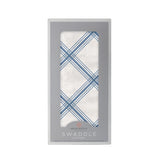 Blue Buffalo Check Plaid Swaddle - HoneyBug 