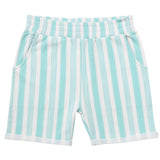 Blue Stripes Bamboo Terry Kids Daywear Shorts - HoneyBug 