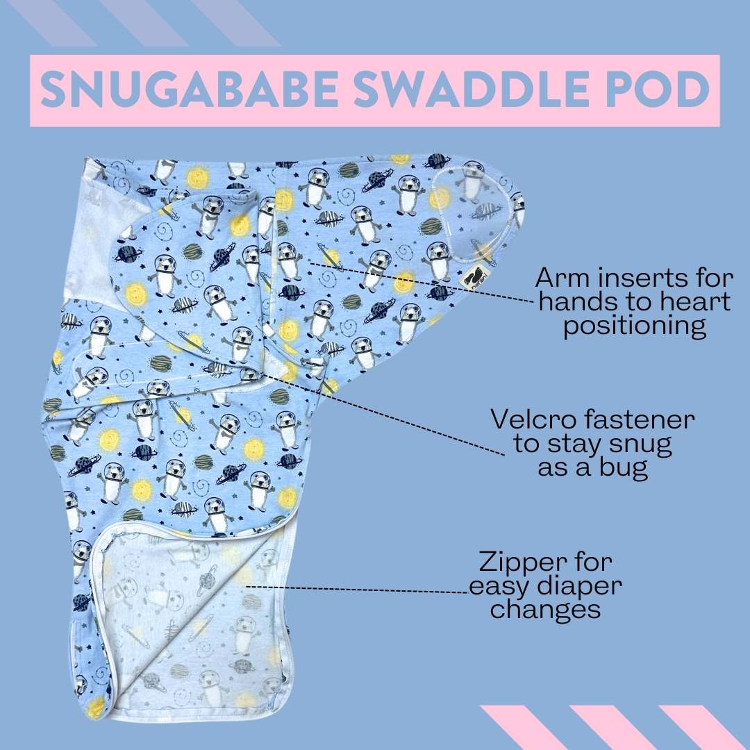 Snugababe Swaddle™ Sleep Pod - Space Bears
