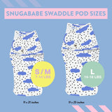 Snugababe Swaddle™ Sleep Pod - Blue Clouds