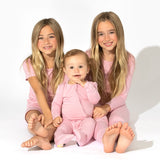 Dusty Rose Bamboo Kids Pajamas - HoneyBug 
