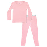 Dusty Rose Bamboo Kids Pajamas - HoneyBug 