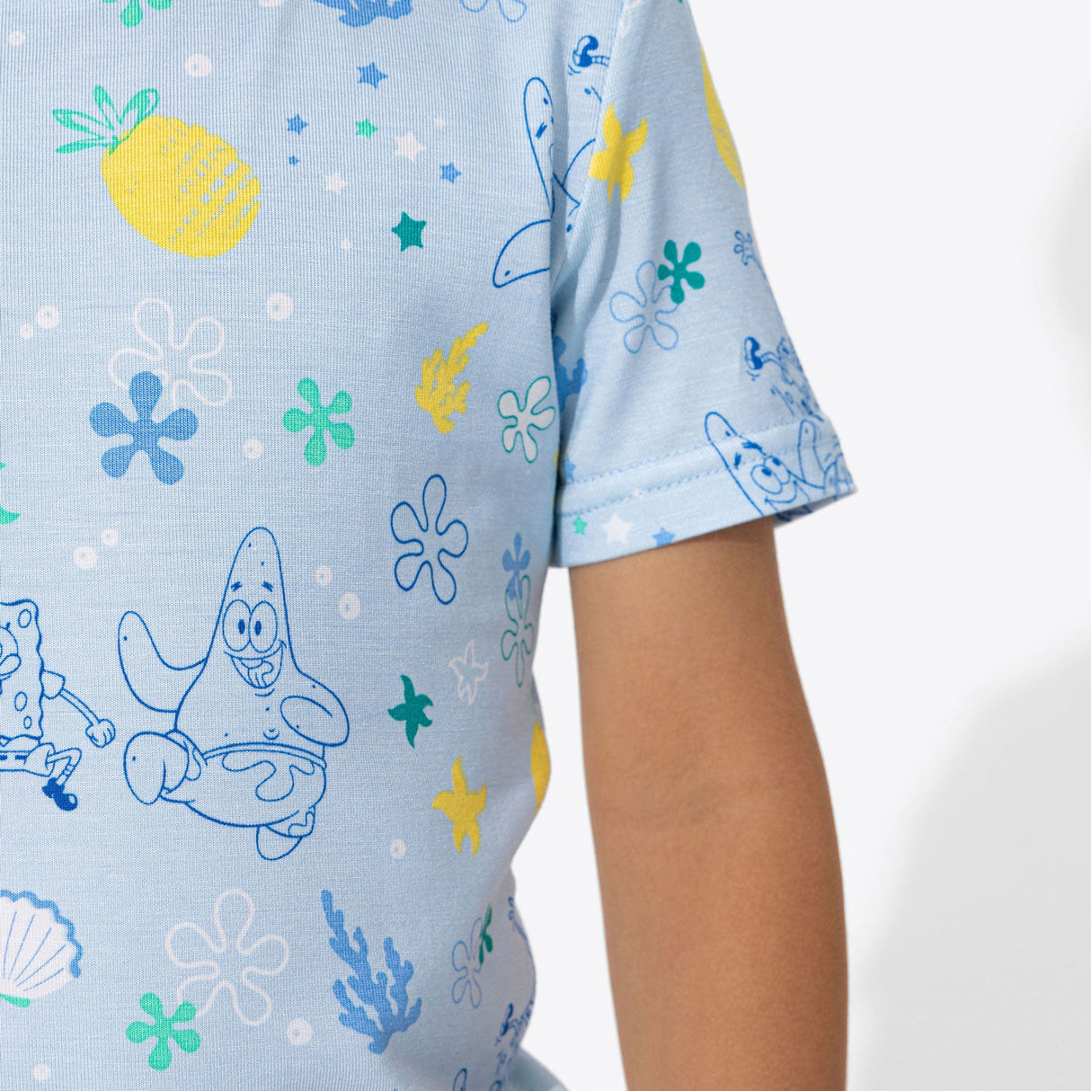 SpongeBob SquarePants: Fun Bamboo Kids Pajama Short Set - HoneyBug 
