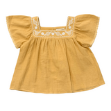 Square Neck Peasant Top