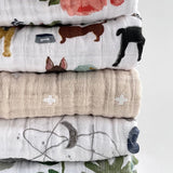 Original Cotton Muslin Quilt - Woof - HoneyBug 
