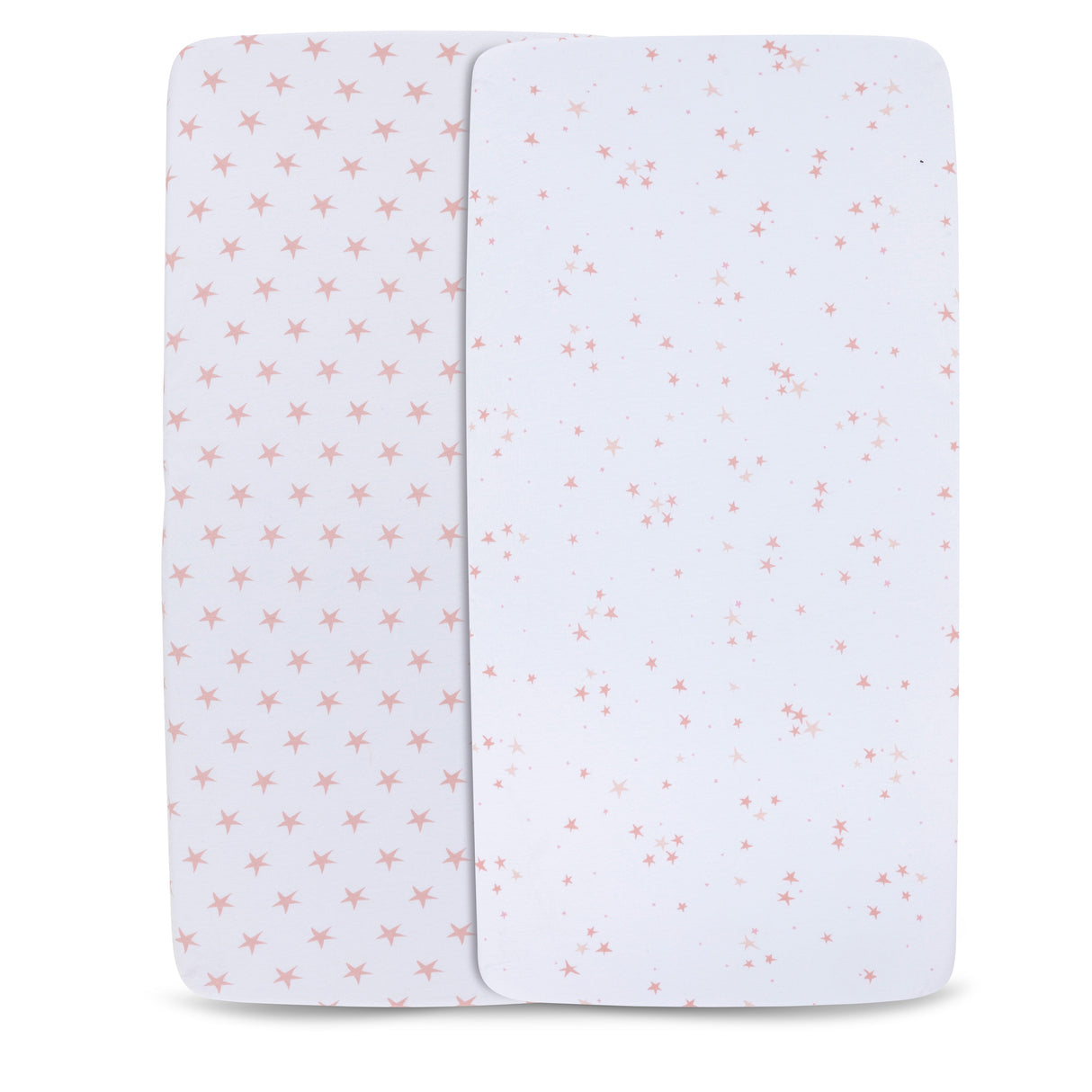 Bassinet Sheet Set - Mauve Pink Stars - HoneyBug 