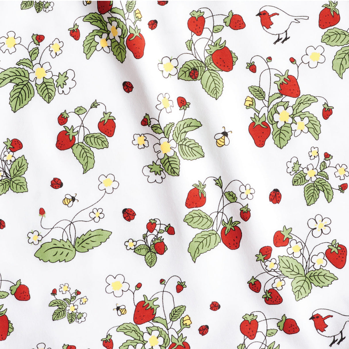 Strawberry Fields Flutter Sleeve Baby Romper
