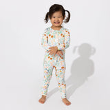 Summer Floral Bamboo Convertible Footie - HoneyBug 