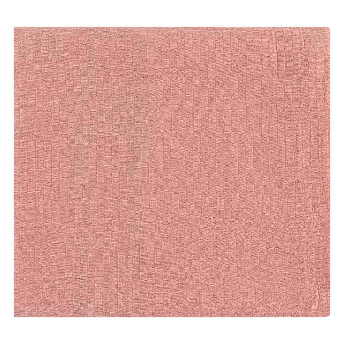 Cotton Muslin Swaddle Blanket - Dusty Rose