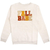 Fall Babe Patch Adult Sweatshirt - Natural