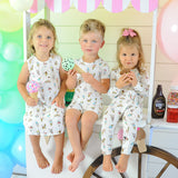 Ice Cream Bamboo Convertible Footie - HoneyBug 