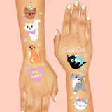 Cool Cat Tats - 42 Foil Temporary Tattoos