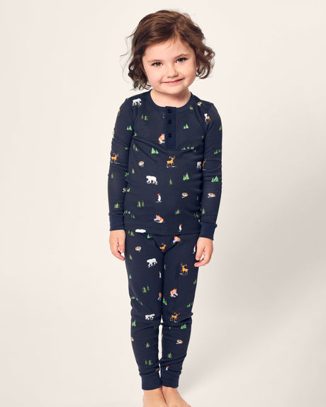 Kid's Pima Snug Fit Pajama Set in Arctic Antics