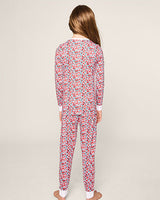 Kid's Pima Snug Fit Pajama Set in Fleurs des Bois