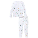 Kid's Pima Snug Fit Pajama Set in Jingle Paws