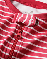 Baby's Pima Romper in Red Stripe