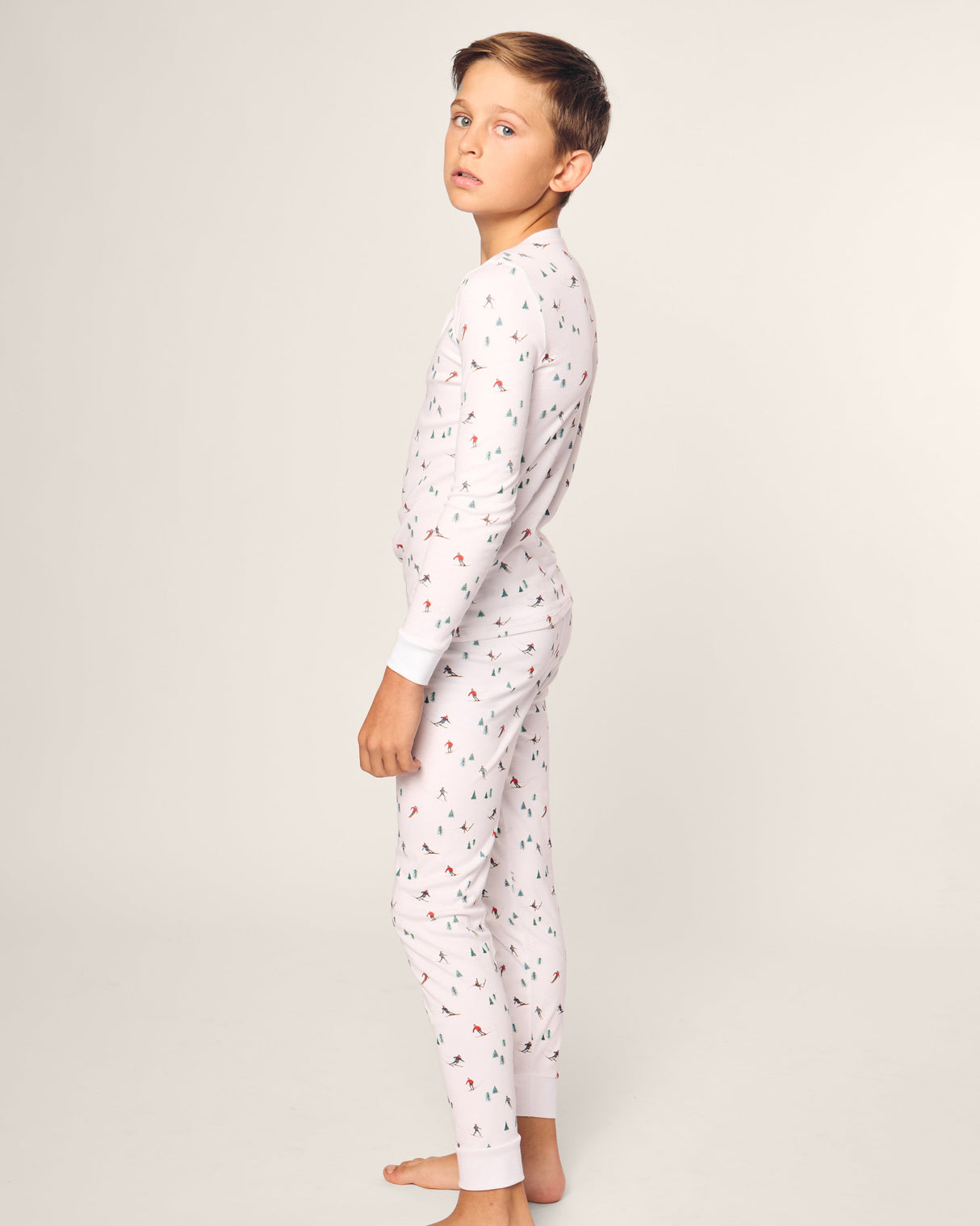 Kid's Pima Snug Fit Pajama Set in Après Ski