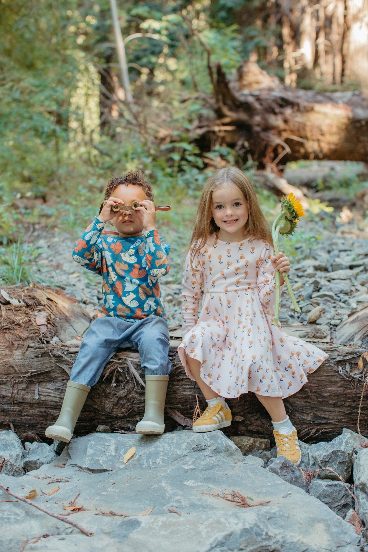 Bamboo Blend L/S Twirly Tee Dress - Wild at Heart