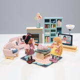 Dolls House Sitting Room Furniture - HoneyBug 
