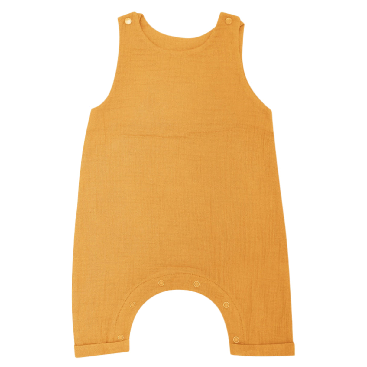 Muslin Jumpsuit - Mustard - HoneyBug 