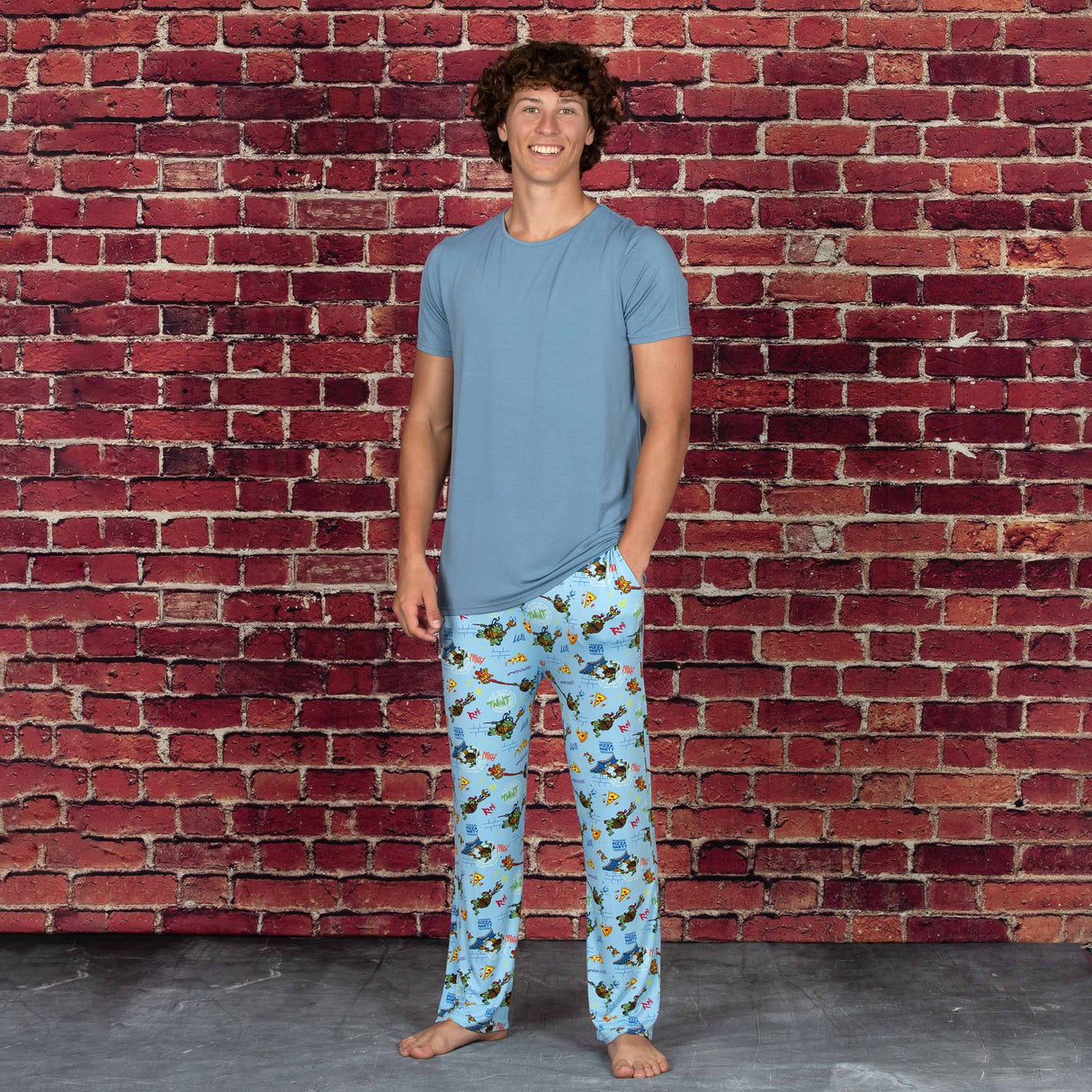 Teenage Mutant Ninja Turtles: Mutant Mayhem Movie Bamboo Men's Pajama Set - HoneyBug 