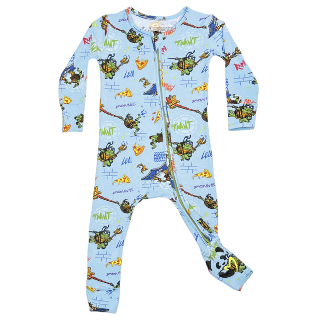 Teenage Mutant Ninja Turtles: Mutant Mayhem Movie Bamboo Convertible Footie - HoneyBug 