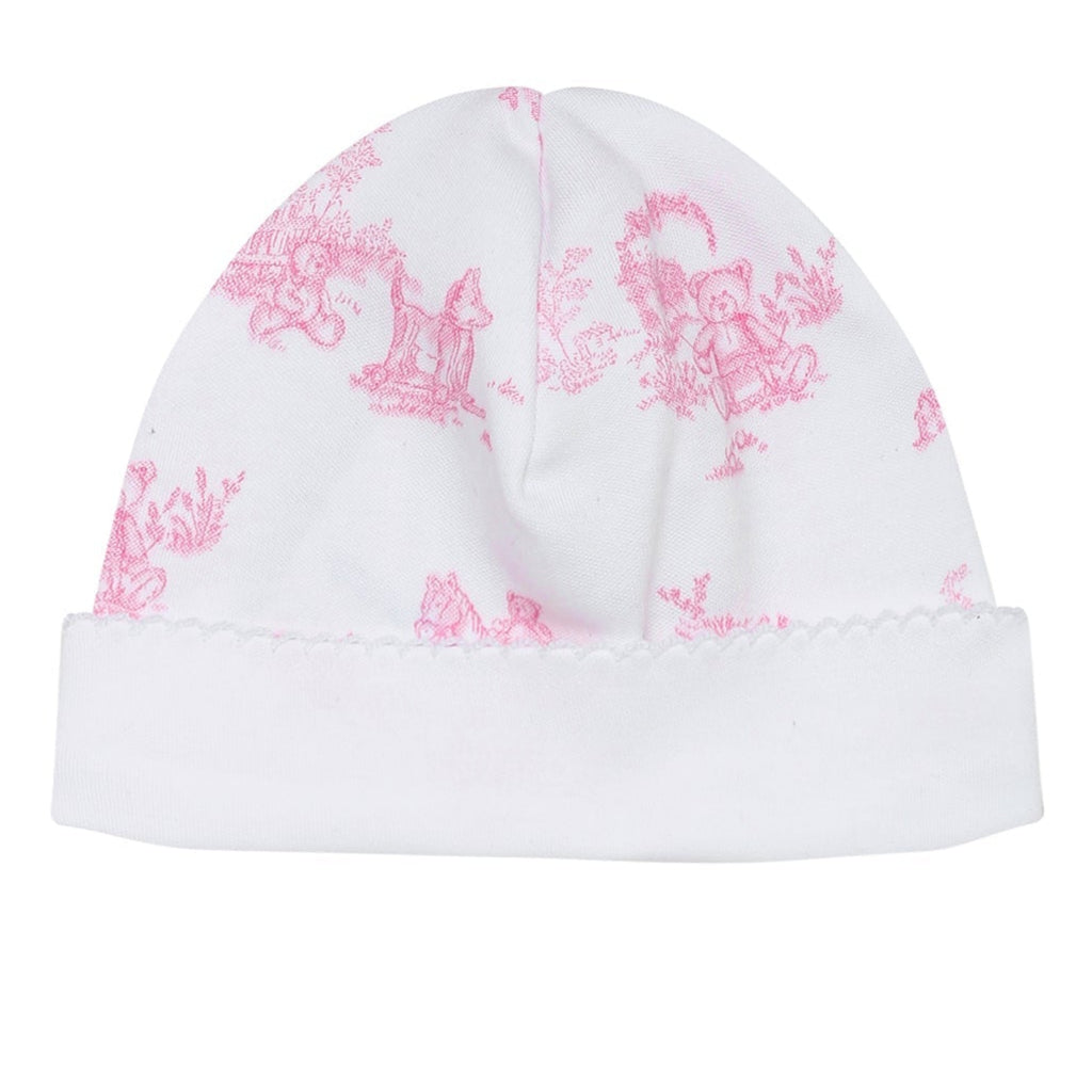 Pink Toile Hat - HoneyBug 