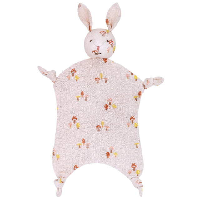 Muslin Bunny Lovey - Mini Mushroom - HoneyBug 